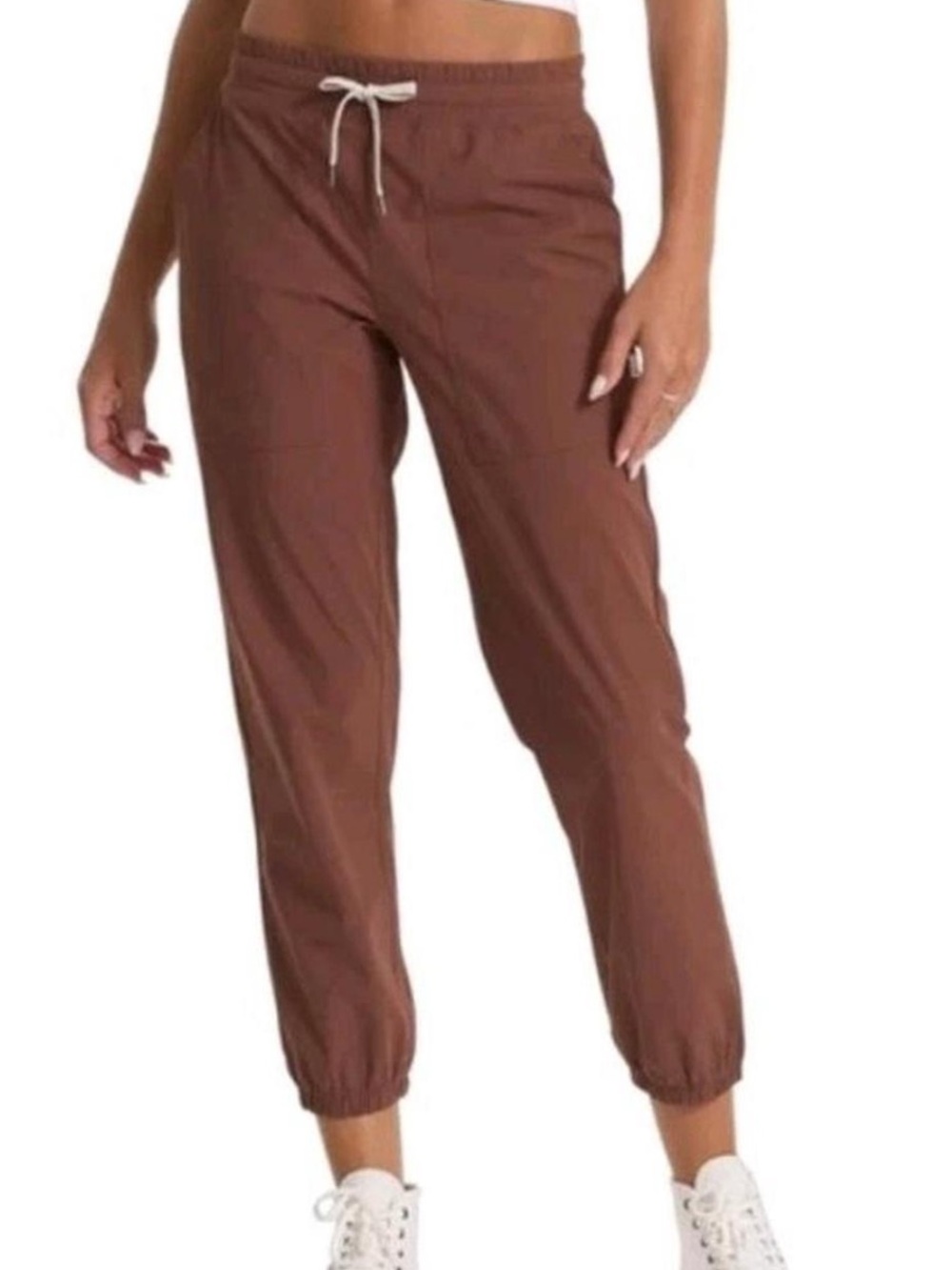 Vuori VW414 Women’s Performance Joggers Drawstring Chocolate Brown Size M